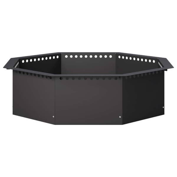Eldstad ring Svart 80 x 80 x 25 cm Stål