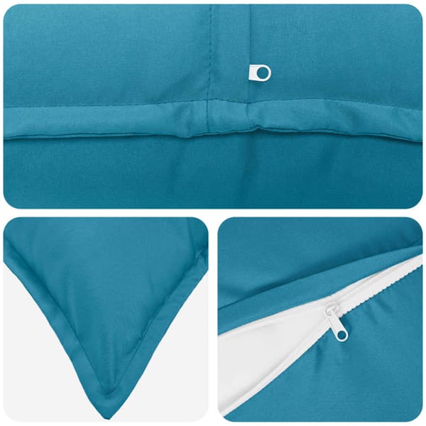 Kuddöverdrag 6 st HOUTEN Ljusblå 35 x 35 cm Polyester