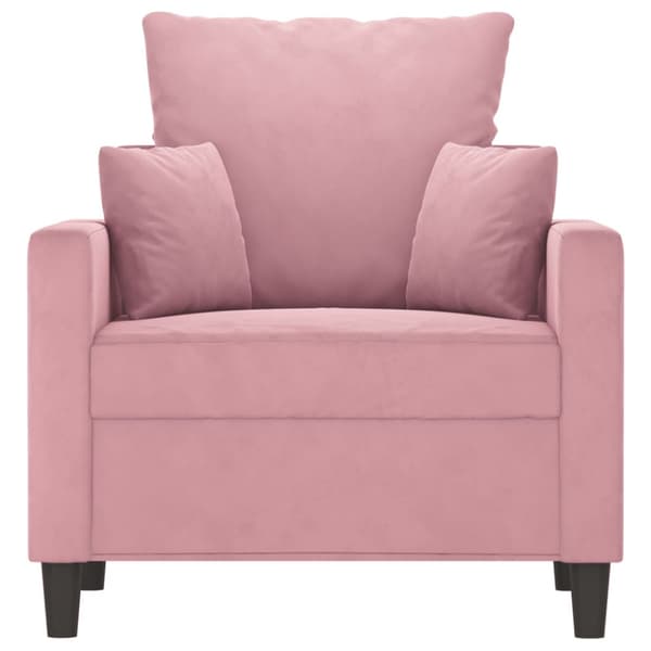 Fåtölj Rosa 60 cm sammet