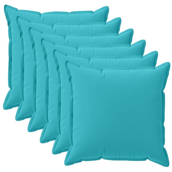 Kuddöverdrag 6 st HOUTEN Turkos 35 x 35 cm Polyester