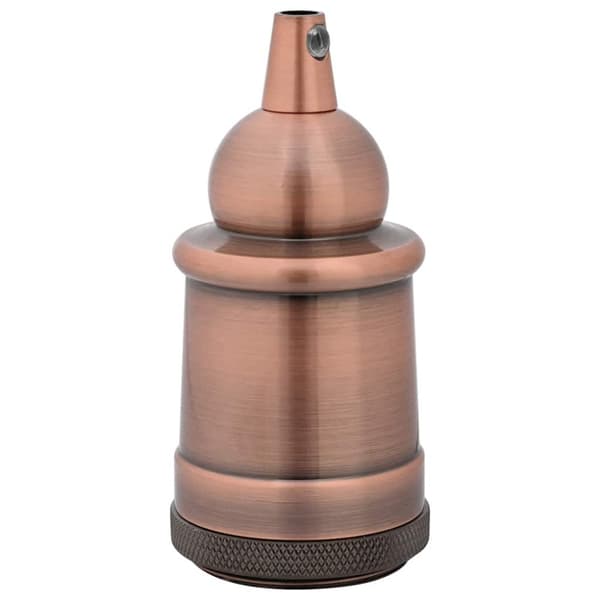 Lamphållare 2 st Röd Brons E27