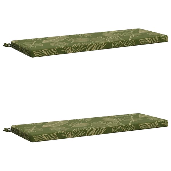 2-delade Bänk Kuddar SOEST 2 st 100% Polyester Bladdesign
