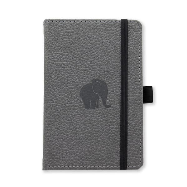 Dingbats* Wildlife A6 Pocket Plain - Grey Elephant Notebook