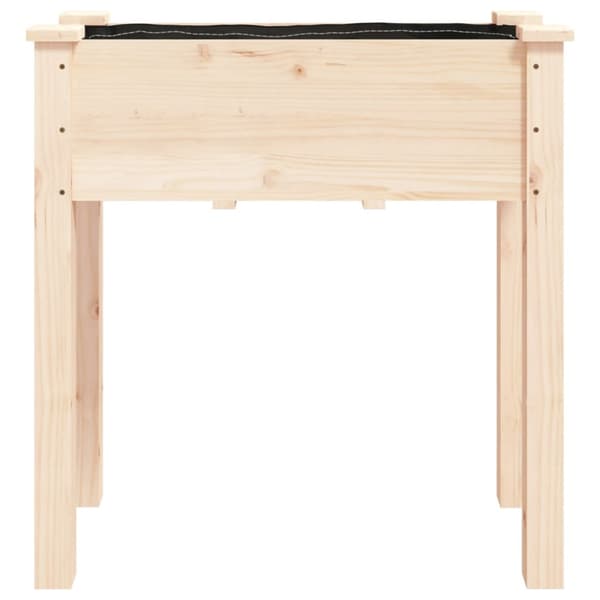 Odlingslåda med foder 71x37x76 cm massivt granträ