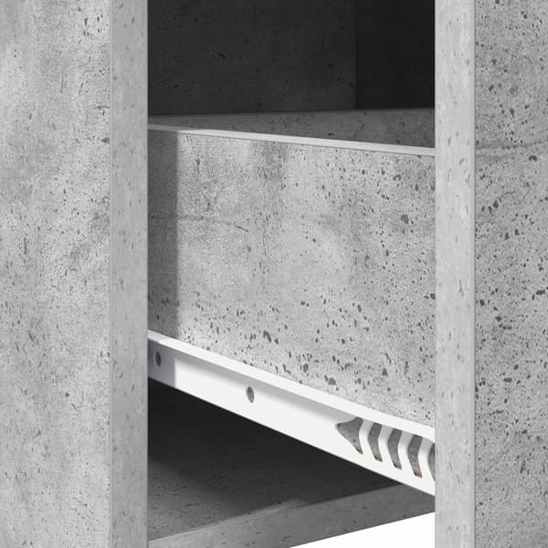 Sideboard Betonggrå 75 x 36 x 80 cm Konstruerat trä