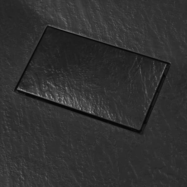 Duschkar SMC svart 90x90 cm
