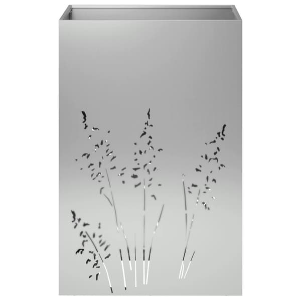 Trädgårdsplanterare 2 st Silver 50 x 50 x 75 cm