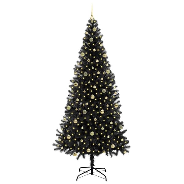 Julgran Svart 240 cm PVC