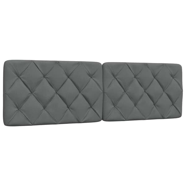 Bed Frame without Mattress Dark Grey 160x200 cm Fabric