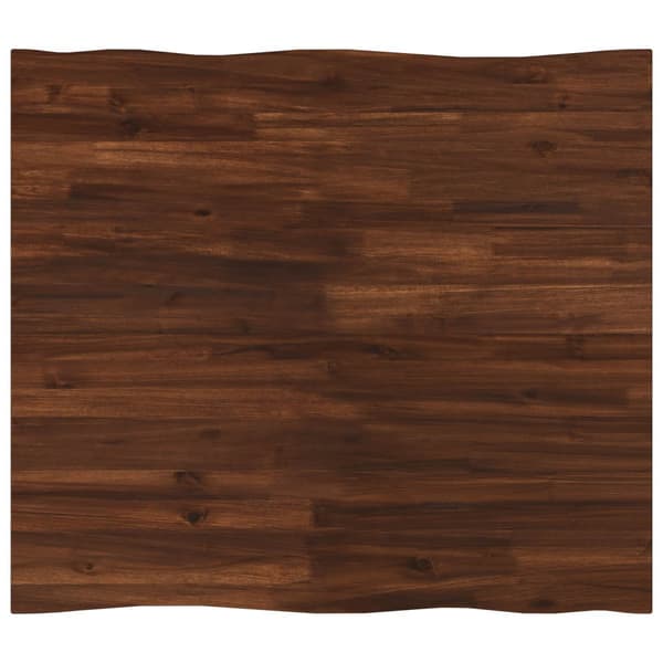 Rektangulärt Bordsskiva 90 x 50 x 3,5 cm Rektangulär Mörkbrun