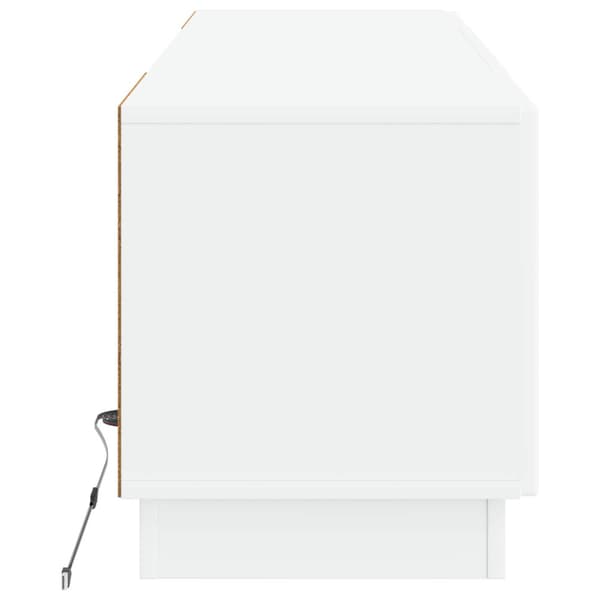 LED TV-skåp Vit Konstruerat trä