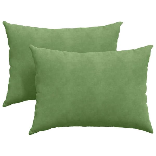 Sofakuddar 2 pcs Ljusgrön 70 x 50 cm Kordread tyg
