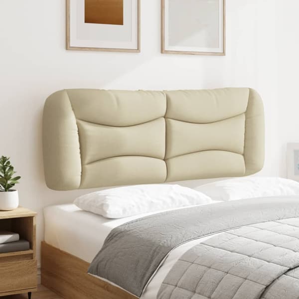 Headboard Cushion "Hvar" Cream 120 cm Fabric