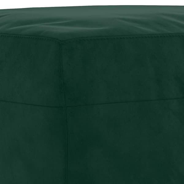 Bänk mörkgrön 100x35x41 cm sammet