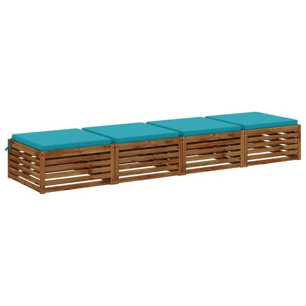 4-delade Sittdynor SOEST 4 st 100% Polyester Turkos