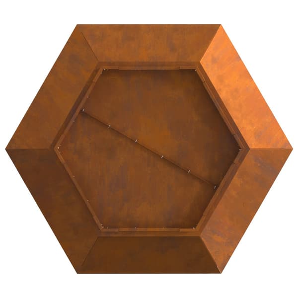 Eldstad Brun 100 x 100 x 28 cm Väderbeständig stål