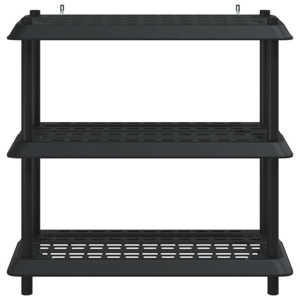 Hyllsystem 3 nivåer 100 x 40 x 96 cm PP Antracit