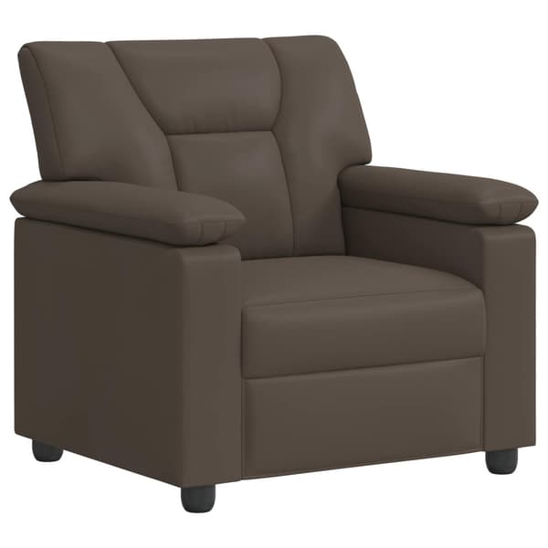 Soffa Grå 91 x 85 x 93 cm Konstläder