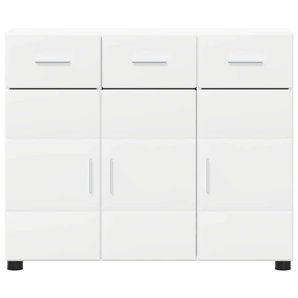 Sideboard FLORIN 88,5 x 30,5 x 73 cm Vit Konstruerat trä