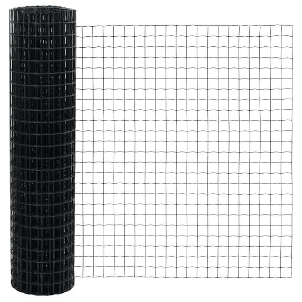 Stängsel med stolpe Grå 1 x 10 m Stål
