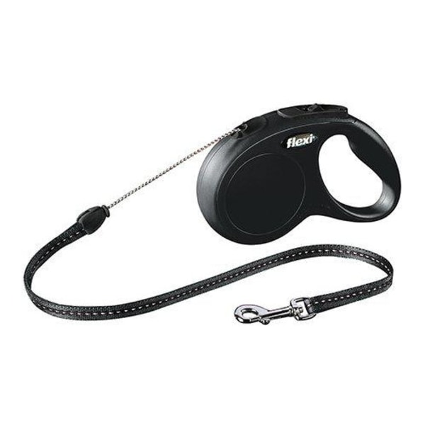 Flexi - New Classic S 8M Leash Cord Black Max 12Kg - (600.7734)