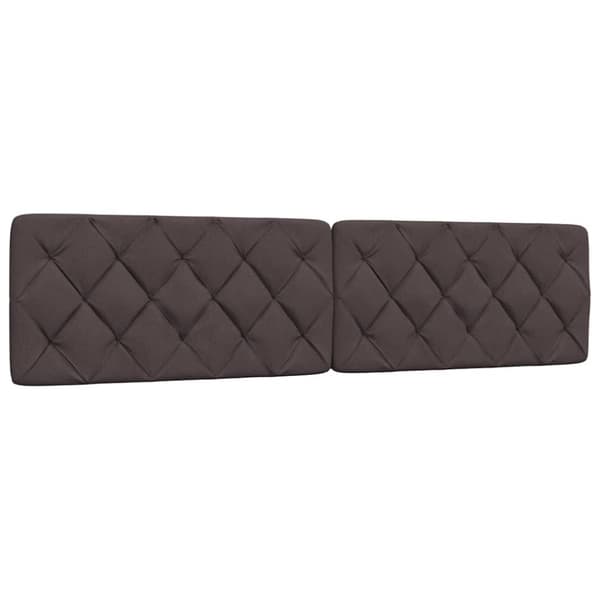 Bed Frame without Mattress Dark Brown 200x200 cm Fabric