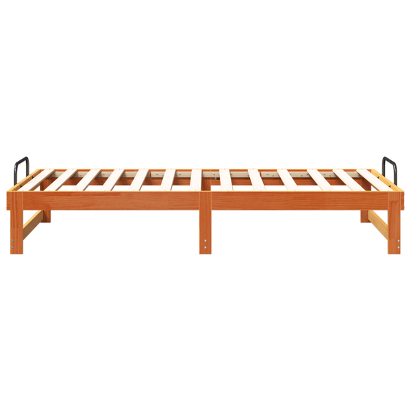 Sängram Brun 75 x 190 cm Massiv furu