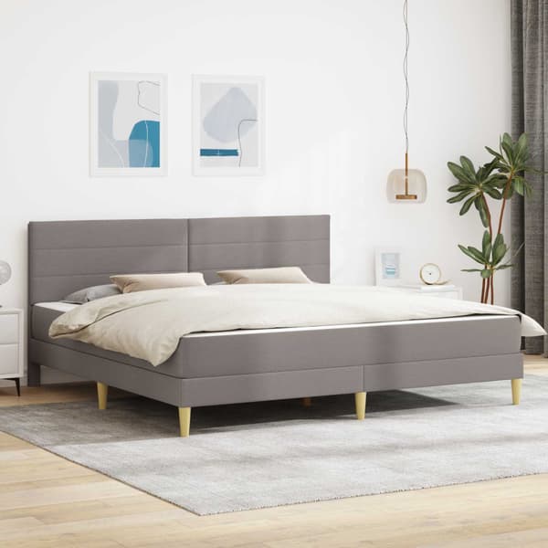 Sängram Taupe 180 x 200 cm Polyester
