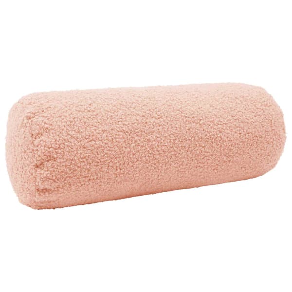 Kuddöverdrag 2 st HEERLEN Rosa Ø 15 x 40 cm Bouclé