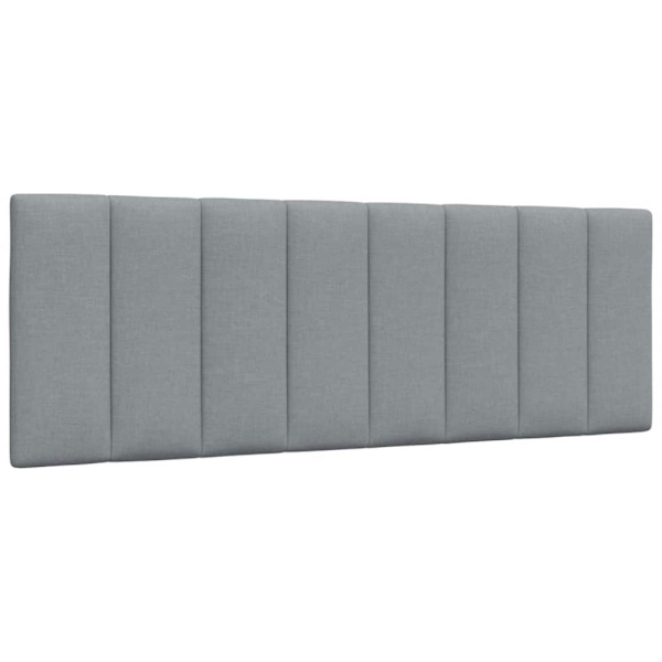 Bed Frame without Mattress "Hanko" Light Grey 140x190cm Fabric