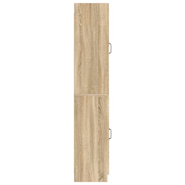 Skåpset 2 pcs Sonoma-ek Konstruerat trä