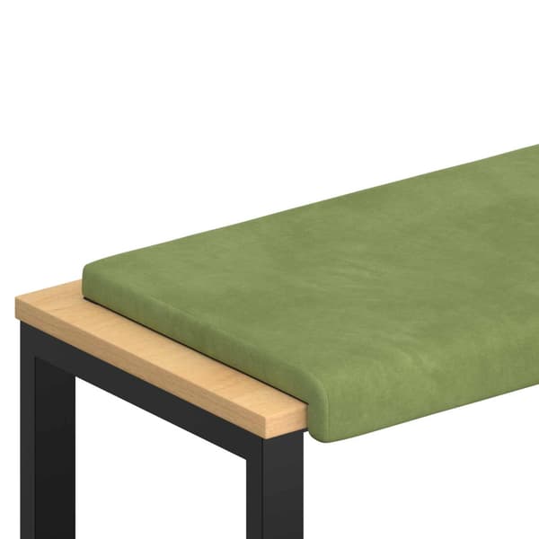Bänk kudde Sammet (V) Ljusgrön Djup 35 cm