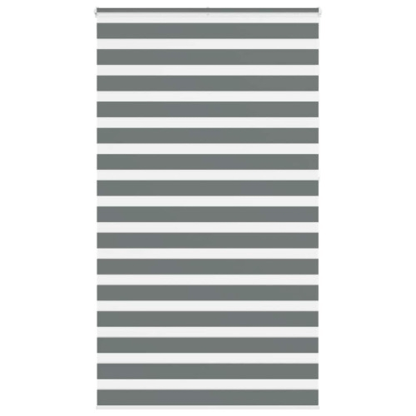 Rullgardin zebra mörkgrå 135x230 cm tyg bredd 130,9cm polyester
