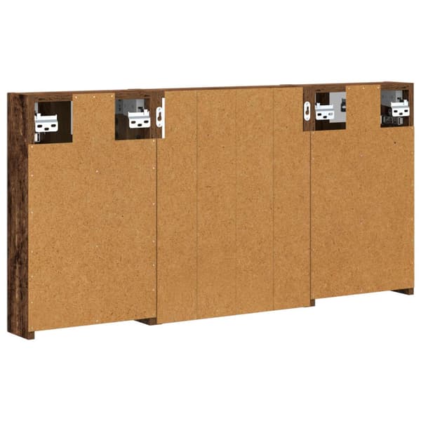 Badrumsskåpsset 3 st 100 x 10,5 x 50 cm Konstruerat trä