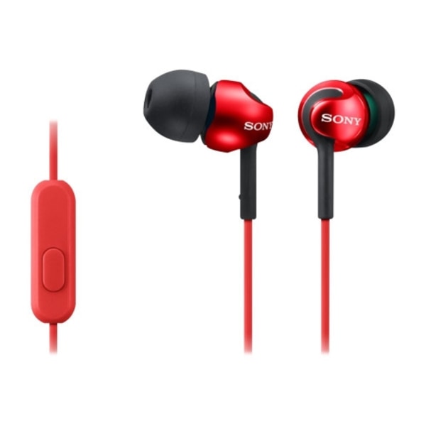 Sony MDR-EX110AP/R - hörlurar med mikrofon
