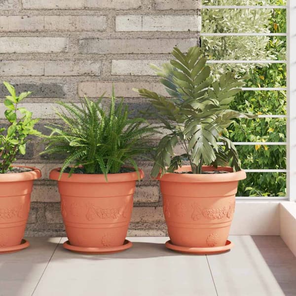Rund Blomkruka 24 pcs Murgrön Ø 14 x 2 cm Plast