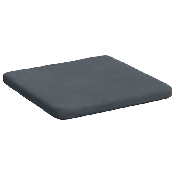 Sittkuddar 4 pcs Mörkgrå 40 x 40 x 3 cm Sammet
