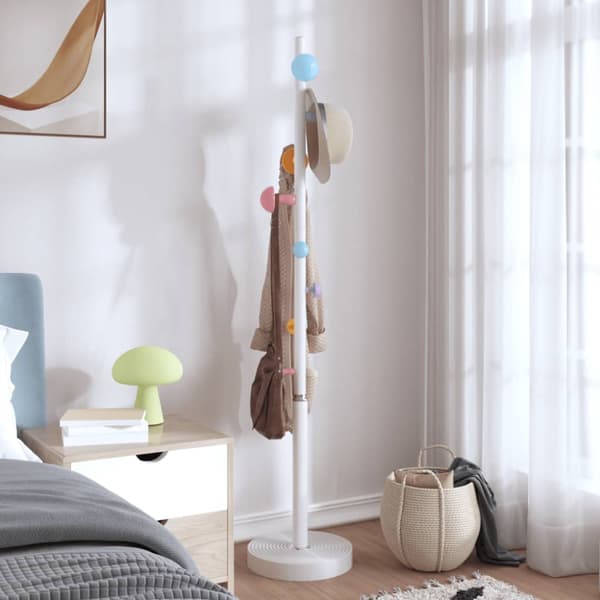 Klädställning vit 172 cm pulverlackerat järn