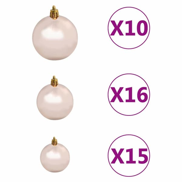 Julgran Guld 180 cm PET