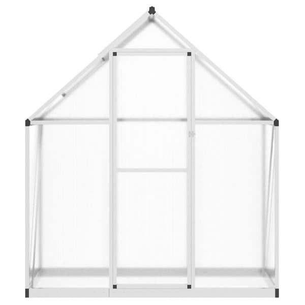 Växthus med ram silver 169x58x195 cm aluminium