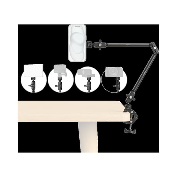 SmallRig 5626 Desktop Magic Arm with Crab-Shaped Clamp Kit (MagSafe-Compatible Edition)