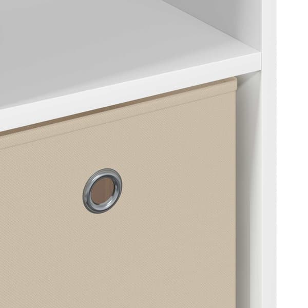 Sideboard med låda Vit 73,5 x 24 x 69,5 cm
