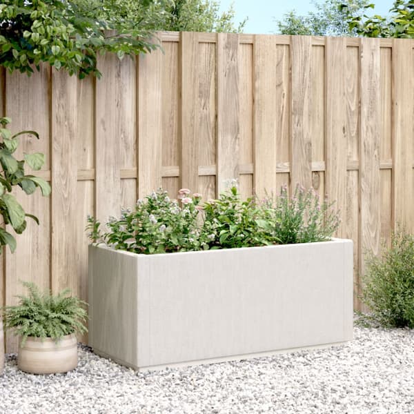 Odlingslåda vit 80x36x35 cm PP
