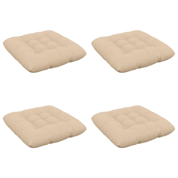 Sittkuddar VIANEN 4 st 100% Polyester Gräddvit 40 x 40 x 12 cm