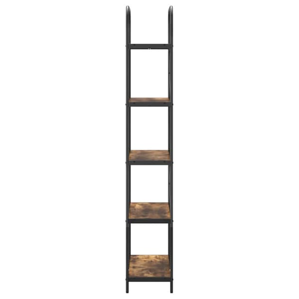 Hyllsystem Rökt ek 80 x 30 x 183 cm Konstruerat trä
