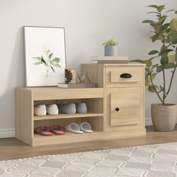 Skohylla sonoma-ek 100x42x60 cm konstruerat trä