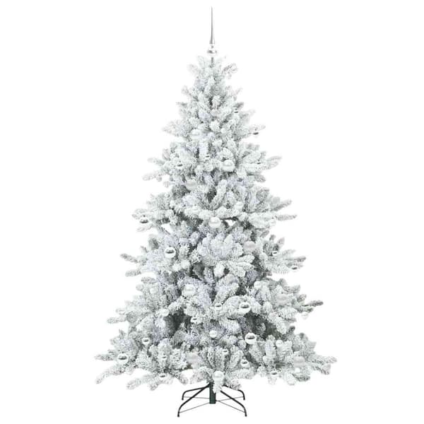 Plast Hingad Julgran Vit 180 cm PVC och stål