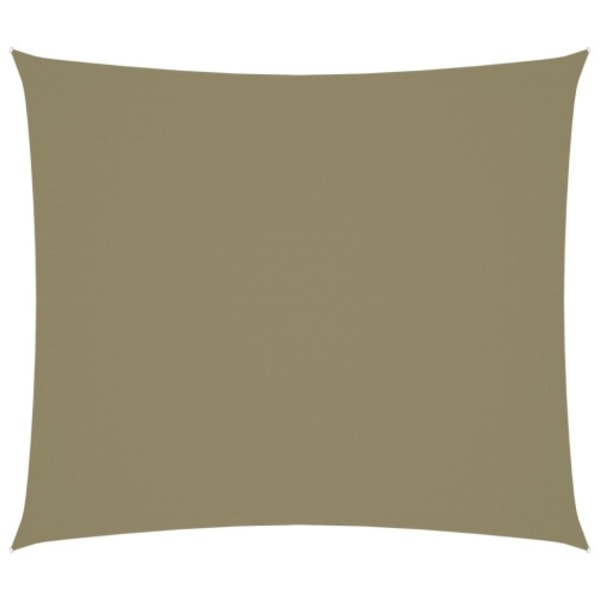 Solsegel oxfordtyg rektangulärt 2x2,5 m beige