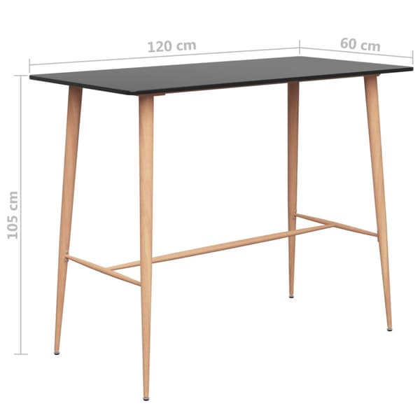 Bargrupp 7 delar svart