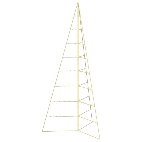 Metall julgran KUOPIO 210 cm Stål Guld
